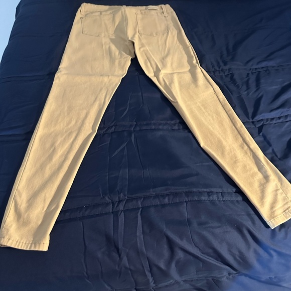 Khaki stretchy jeggings. XL - Picture 2 of 6